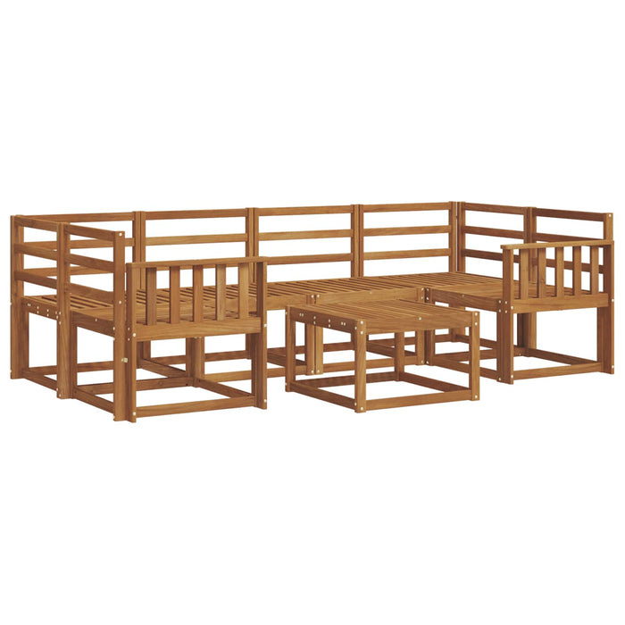 Set de canapele de exterior 7 pcs natural Lemn Solid de Acacia - WALTI WALTI