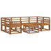 Set de canapele de exterior 7 pcs natural Lemn Solid de Acacia - WALTI WALTI