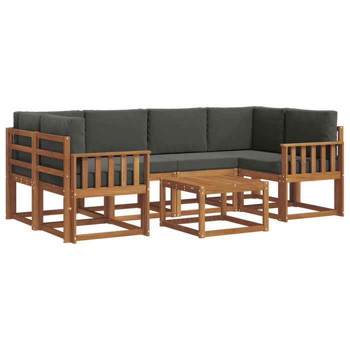 Set de canapele de exterior cu pernă 7 pcs Natural și Antracit - WALTI WALTI