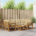 Set de canapele de exterior cu pernă 7 pcs Natural și Bej - WALTI WALTI