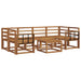 Set de canapele de exterior 7 pcs natural Lemn Solid de Acacia - WALTI WALTI