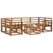 Set de canapele de exterior 7 pcs natural Lemn Solid de Acacia - WALTI WALTI
