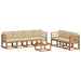Set de canapele de exterior cu pernă 8 pcs Natural și Bej - WALTI WALTI
