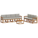 Set de canapele de exterior 8 pcs Gri natural și deschis - WALTI WALTI