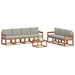 Set de canapele de exterior 8 pcs Gri natural și deschis - WALTI WALTI