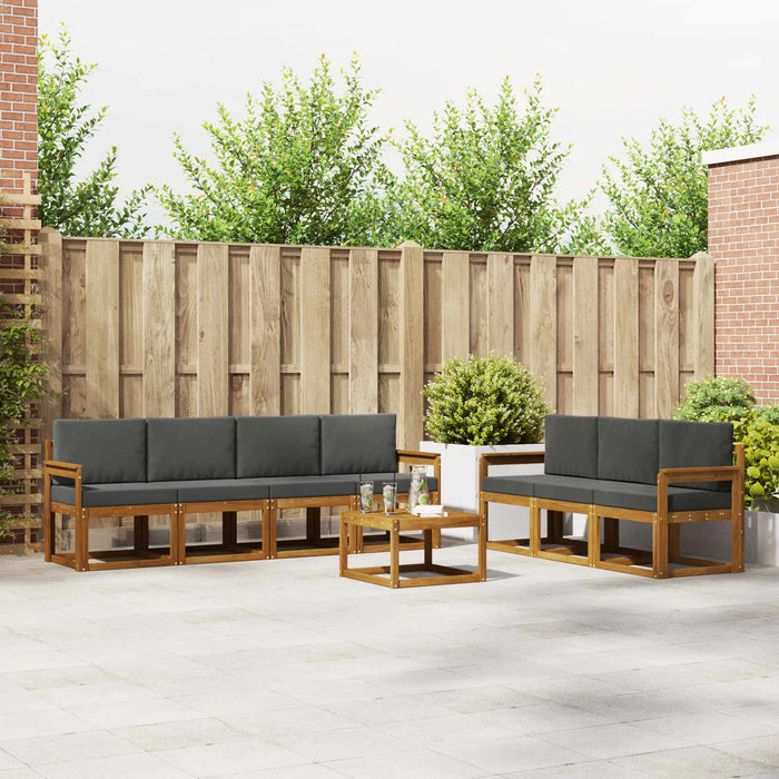 Set de canapele de exterior cu pernă 8 pcs Natural și Antracit - WALTI WALTI