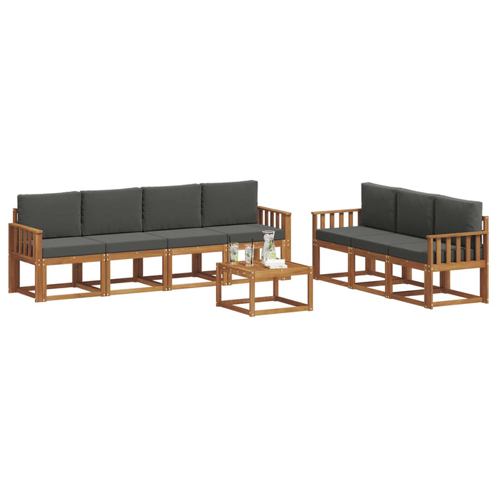 Set de canapele de exterior cu pernă 8 pcs Natural și Antracit - WALTI WALTI