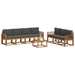 Set de canapele de exterior cu pernă 8 pcs Natural și Antracit - WALTI WALTI