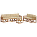 Set de canapele de exterior cu pernă 8 pcs Natural și Bej - WALTI WALTI