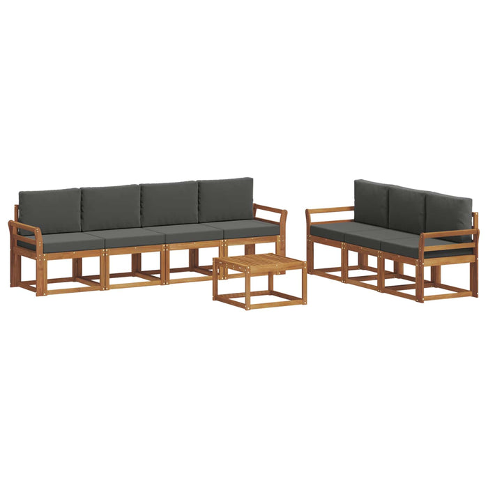 Set de canapele de exterior cu pernă 8 pcs Natural și Antracit - WALTI WALTI