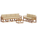Set de canapele de exterior cu pernă 8 pcs Natural și Bej - WALTI WALTI