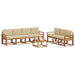 Set de canapele de exterior cu pernă 8 pcs Natural și Bej - WALTI WALTI