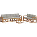 Set de canapele de exterior 8 pcs Gri natural și deschis - WALTI WALTI