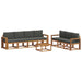 Set de canapele de exterior cu pernă 8 pcs Natural și Antracit - WALTI WALTI