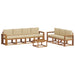 Set de canapele de exterior cu pernă 8 pcs Natural și Bej - WALTI WALTI