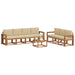 Set de canapele de exterior cu pernă 8 pcs Natural și Bej - WALTI WALTI