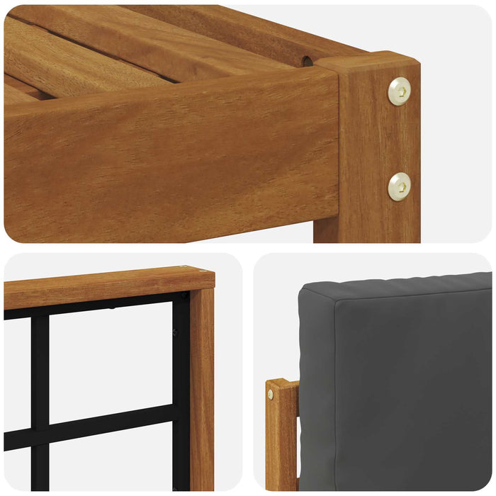 Set de canapele de exterior cu pernă 8 pcs Natural și Antracit - WALTI WALTI