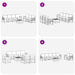 Set de canapele de exterior cu pernă 8 pcs Natural și Antracit - WALTI WALTI