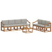 Set de canapele de exterior 8 pcs Gri natural și deschis - WALTI WALTI