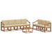 Set de canapele de exterior cu pernă 8 pcs Natural și Bej - WALTI WALTI