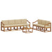 Set de canapele de exterior cu pernă 8 pcs Natural și Bej - WALTI WALTI