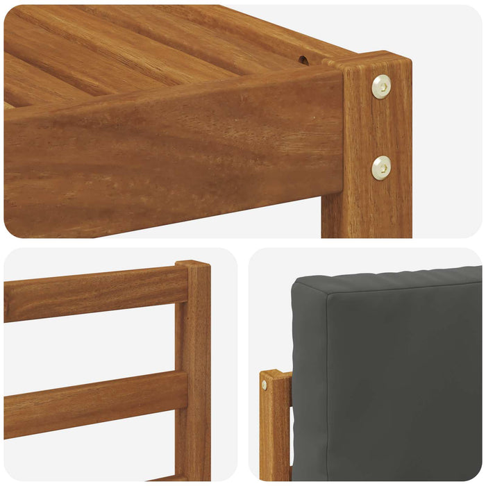 Set de canapele de exterior cu pernă 8 pcs Natural și Antracit - WALTI WALTI