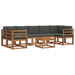 Set de canapele de exterior cu pernă 8 pcs Natural și Antracit - WALTI WALTI