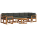 Set de canapele de exterior cu pernă 8 pcs Natural și Antracit - WALTI WALTI