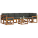Set de canapele de exterior cu pernă 8 pcs Natural și Antracit - WALTI WALTI