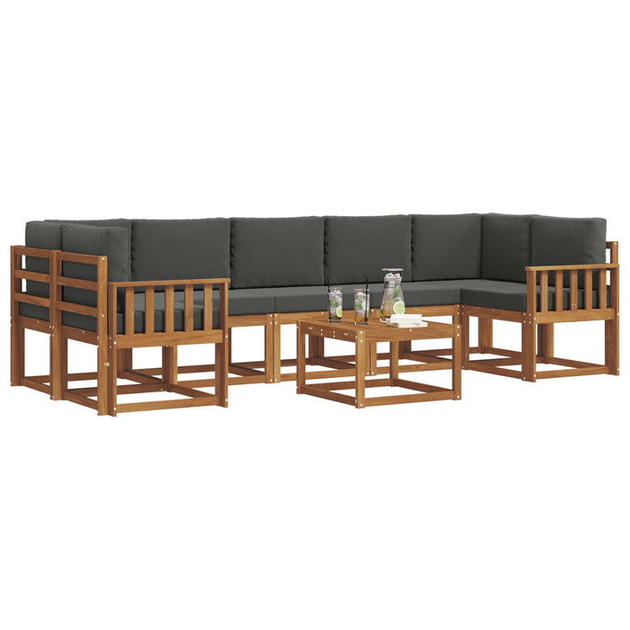 Set de canapele de exterior cu pernă 8 pcs Natural și Antracit - WALTI WALTI