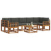 Set de canapele de exterior cu pernă 8 pcs Natural și Antracit - WALTI WALTI