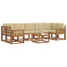 Set de canapele de exterior cu pernă 8 pcs Natural și Bej - WALTI WALTI