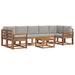 Set de canapele de exterior 8 pcs Gri natural și deschis - WALTI WALTI
