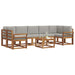 Set de canapele de exterior 8 pcs Gri natural și deschis - WALTI WALTI