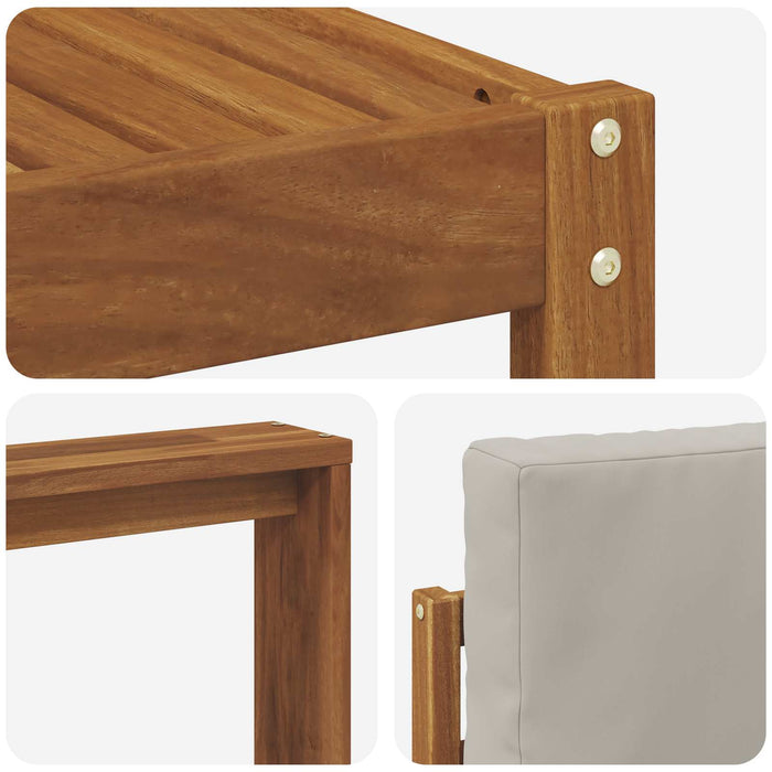 Set de canapele de exterior 8 pcs Gri natural și deschis - WALTI WALTI
