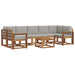 Set de canapele de exterior 8 pcs Gri natural și deschis - WALTI WALTI