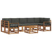 Set de canapele de exterior cu pernă 8 pcs Natural și Antracit - WALTI WALTI