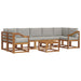 Set de canapele de exterior 8 pcs Gri natural și deschis - WALTI WALTI