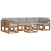 Set de canapele de exterior 8 pcs Gri natural și deschis - WALTI WALTI