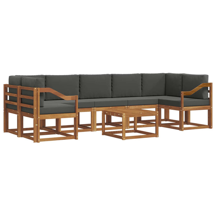 Set de canapele de exterior cu pernă 8 pcs Natural și Antracit - WALTI WALTI