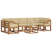 Set de canapele de exterior cu pernă 8 pcs Natural și Bej - WALTI WALTI