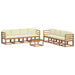Set de canapele de exterior cu pernă 9 pcs Natural și Crem - WALTI WALTI