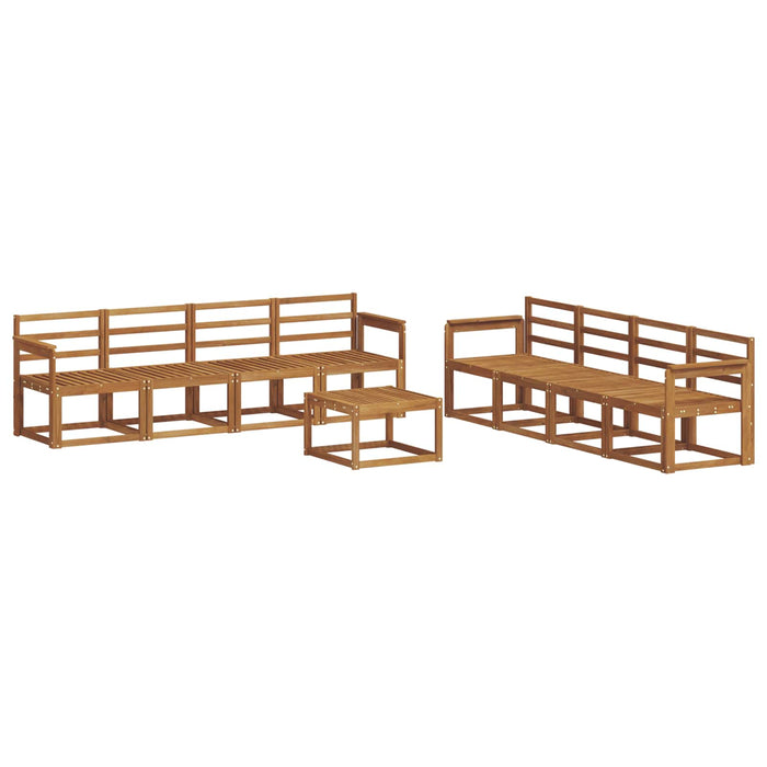 Set de canapele de exterior 9 pcs natural Lemn Solid de Acacia - WALTI WALTI