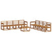Set de canapele de exterior 9 pcs natural Lemn Solid de Acacia - WALTI WALTI