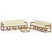 Set de canapele de exterior cu pernă 9 pcs Natural și Crem - WALTI WALTI