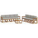 Set de canapele de exterior 9 pcs Gri natural și deschis - WALTI WALTI