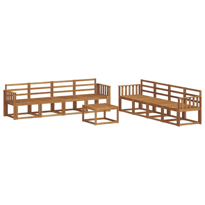 Set de canapele de exterior 9 pcs natural Lemn Solid de Acacia - WALTI WALTI