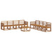 Set de canapele de exterior 9 pcs natural Lemn Solid de Acacia - WALTI WALTI
