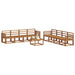 Set de canapele de exterior 9 pcs natural Lemn Solid de Acacia - WALTI WALTI