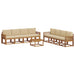 Set de canapele de exterior cu pernă 9 pcs Natural și Bej - WALTI WALTI